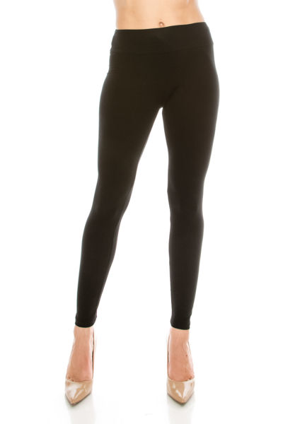 Picture of 3" High Waistband Yoga Pants - SOLID COLOR /  PLUS SIZE